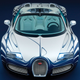The Bugatti Veyron L'or Blanc edition was painted blue and white, and had ceramic detailing